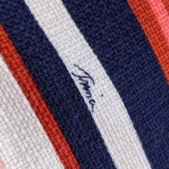 TRINA Turk Bright Chevron Cotton Sheath Midi Dress 4 - Picture 9 of 17